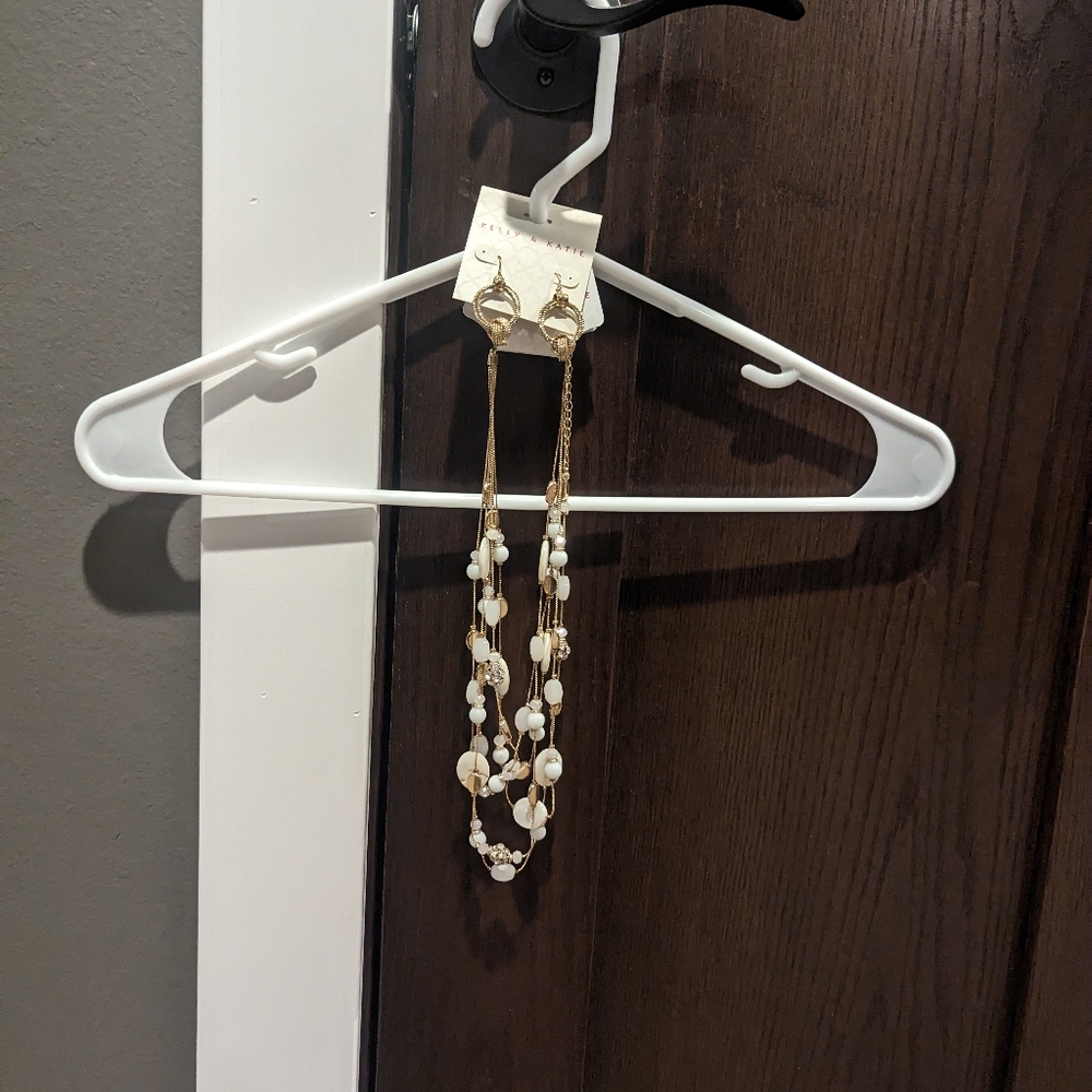 Necklace and earrings